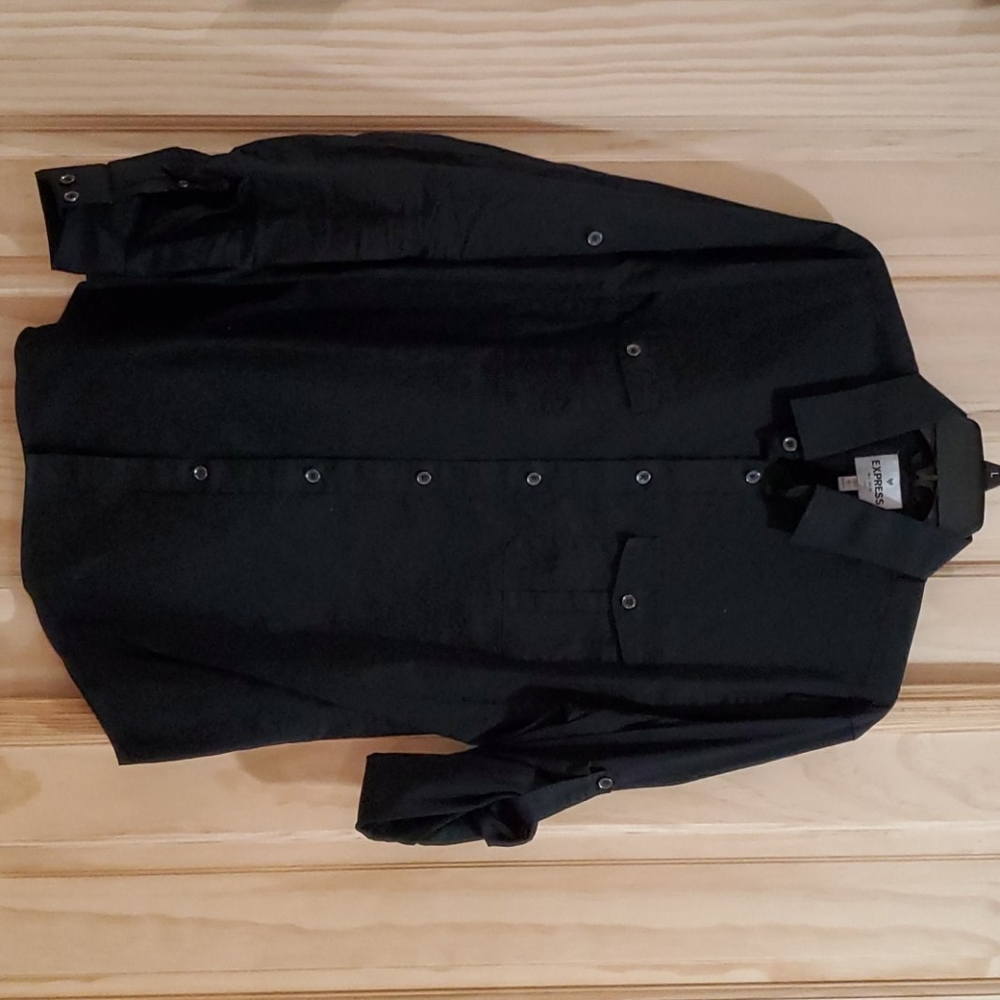 Military style button down